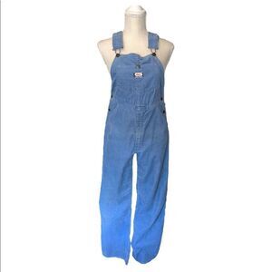 Vintage Osh Kosh Powder Blue Corduroy Adult Overalls